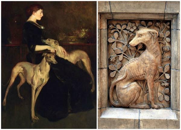 John White Alexander y detalle Museo Natural Historia Londres