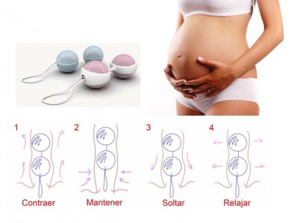 usar bolas chinas durante el embarazo