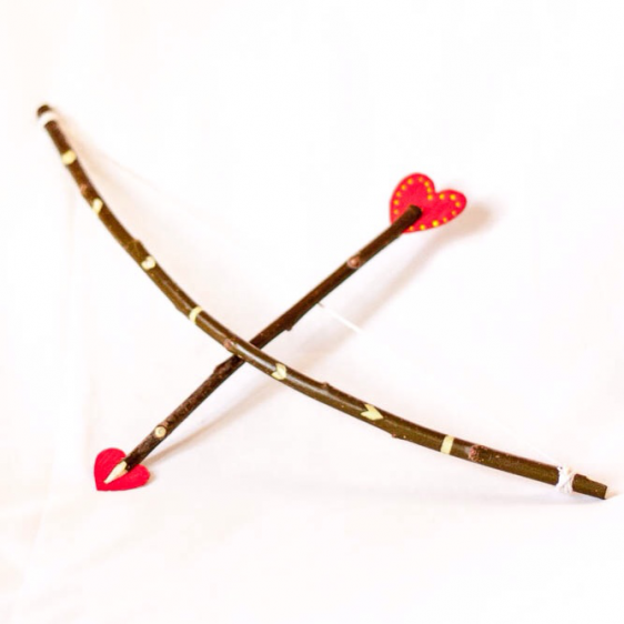 flechas y arco disfraz san valentín