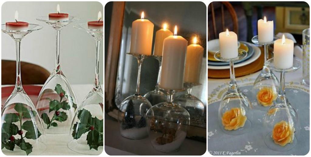 Ideas candelabros con copas