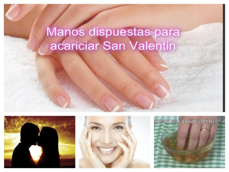 Manos dispuestas para acariciar San Valentin