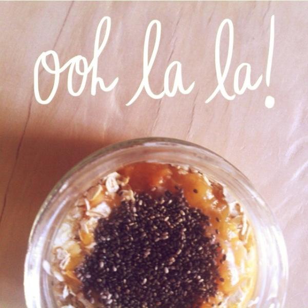 Parfait de yogurt y melocotón