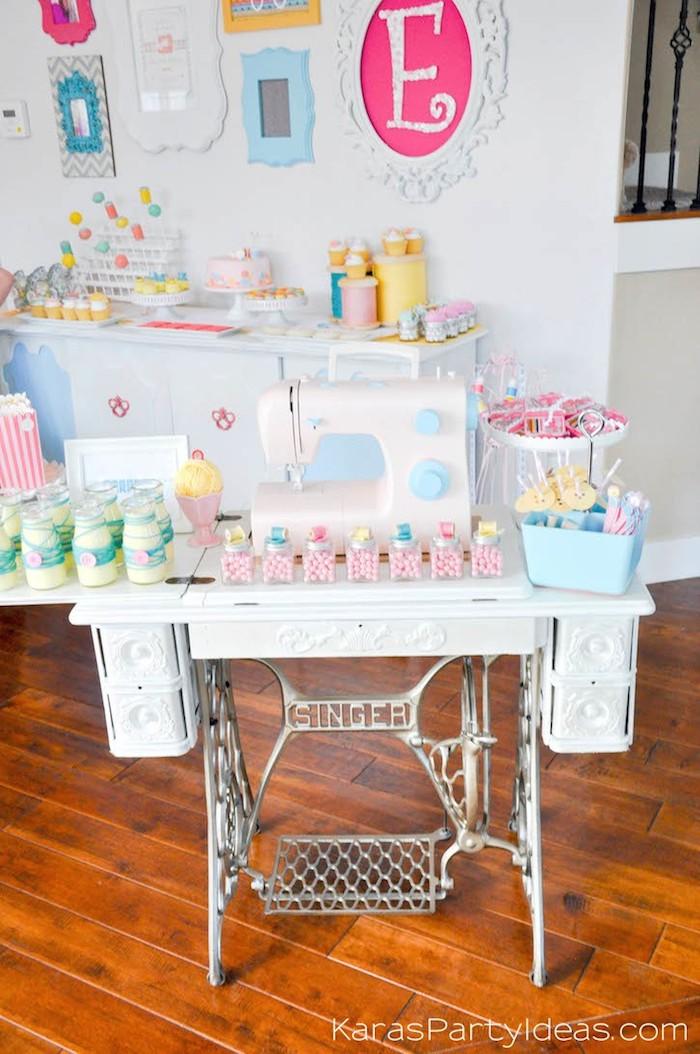 decoracion para fiesta infantil niñas costureras