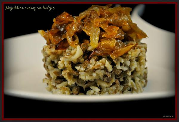 Mujaddara o arroz con lentejas tererecetas 05