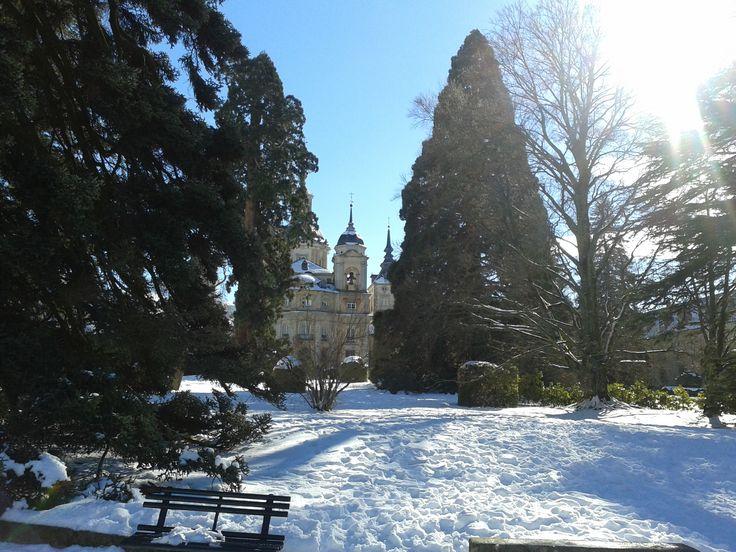 palacio de la granja nevado