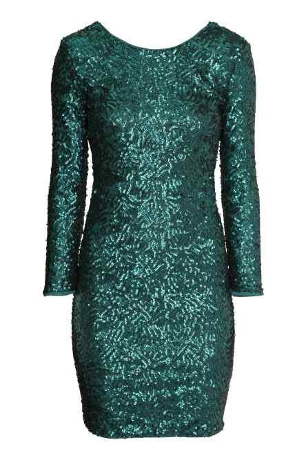 vetsido lentejuelas H6M VERDE 59.99