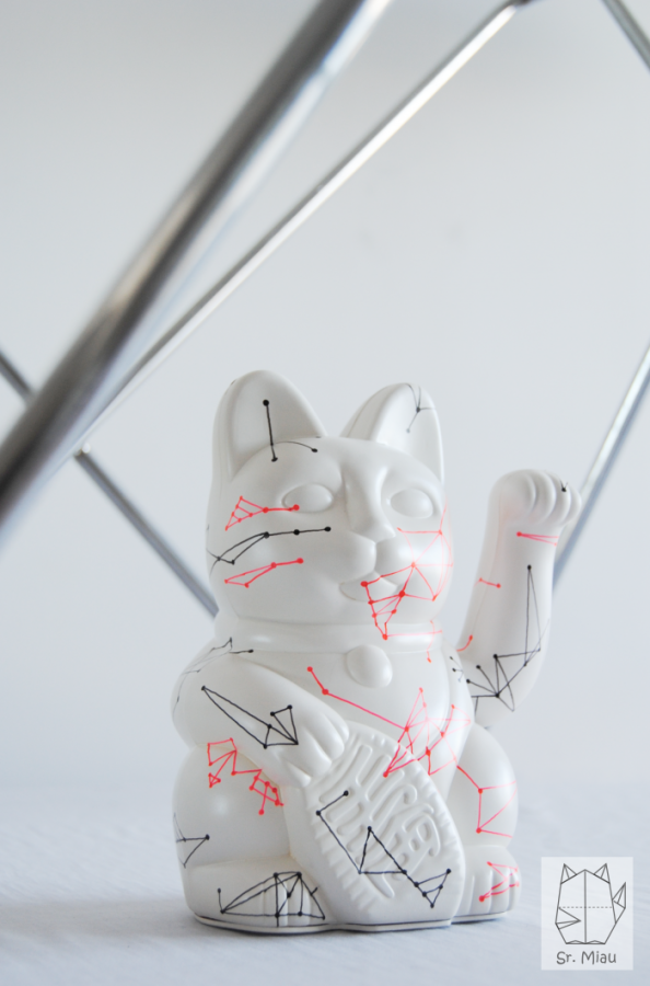 Sr Miau gato de la suerte maneki neko