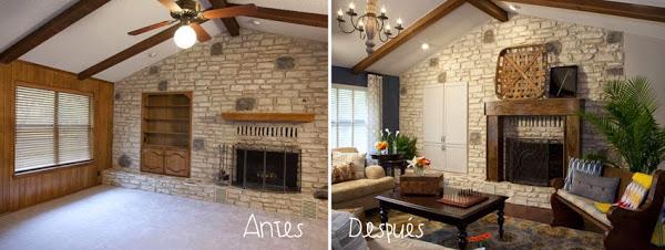 Decorar salones: antes y después8