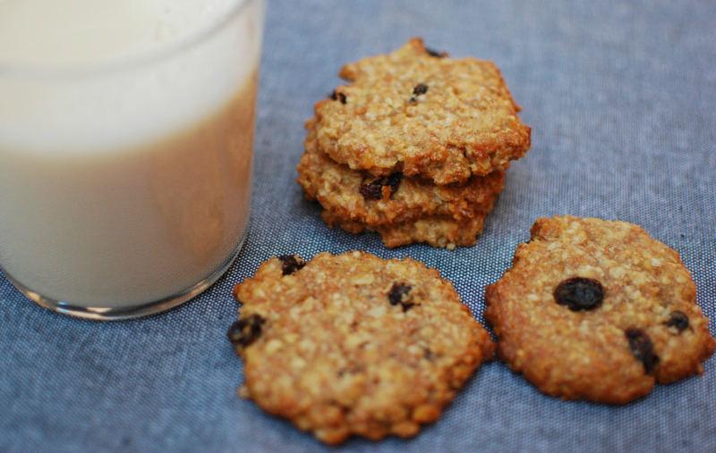Galletas de avena sin leche y sin huevo