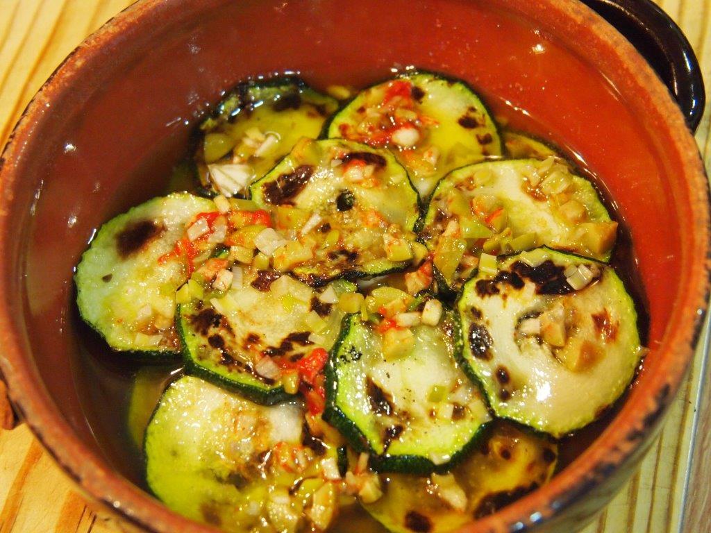 Calabacín aliñado