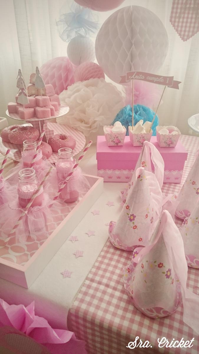 fiesta rosa gorritos princesas