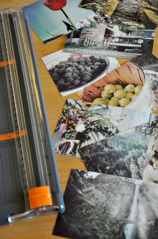 DIY posavasos con fotos polaroid