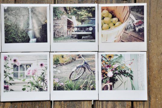 DIY posavasos con fotos polaroid