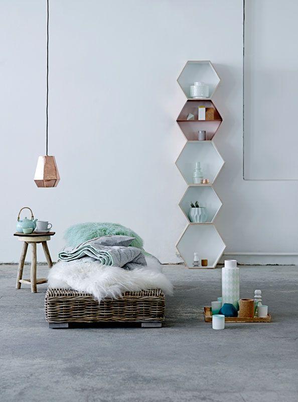 Estanterías hexagonales para nuestra pared