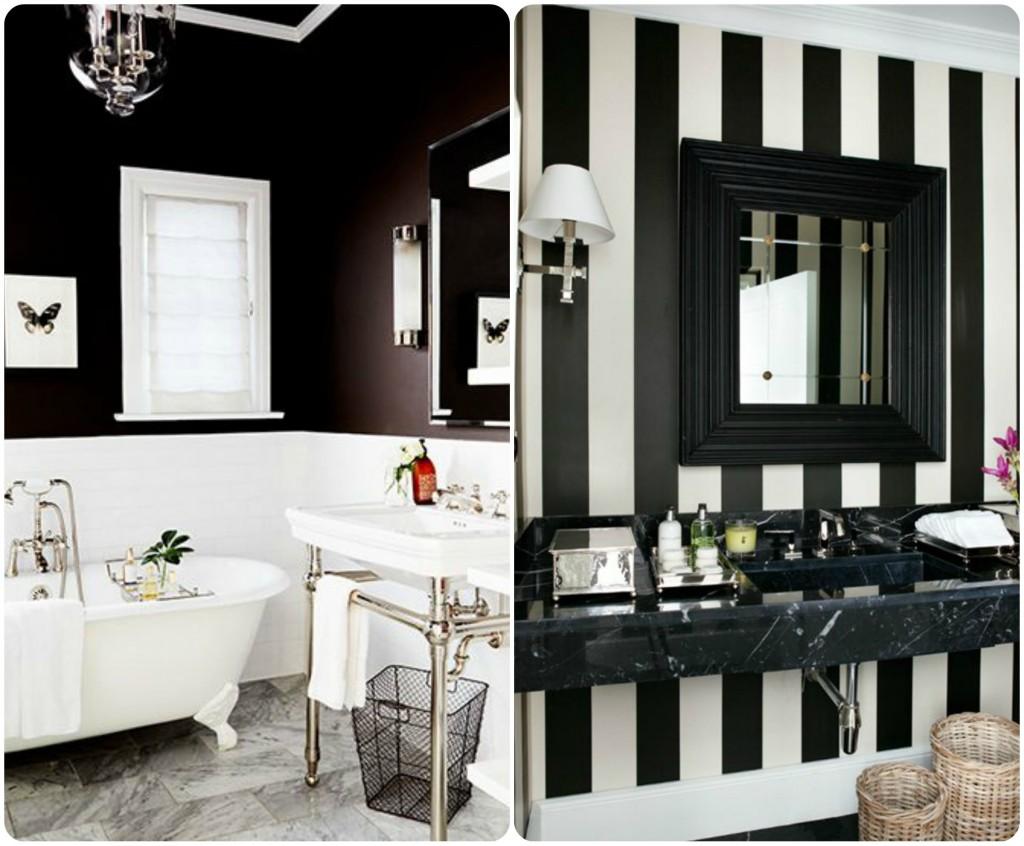 Baños negros y blancos