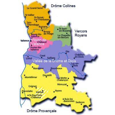 mapa de Drôme