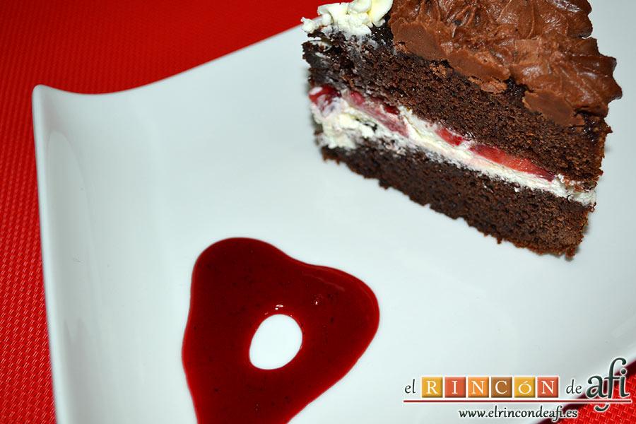 Tarta de San Valentín, sugerencia de presentación