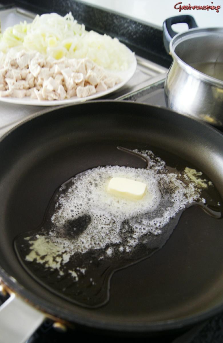 pastel de pollo y puerros