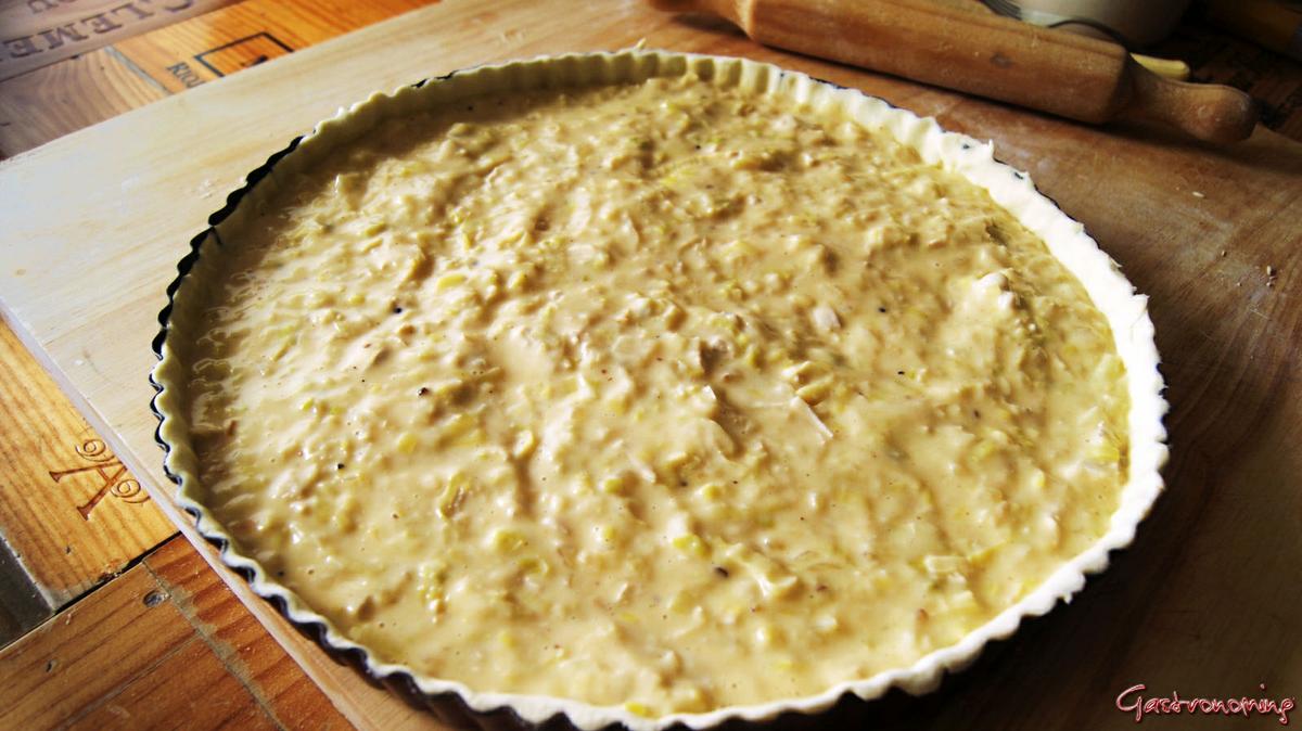 pastel de pollo y puerros