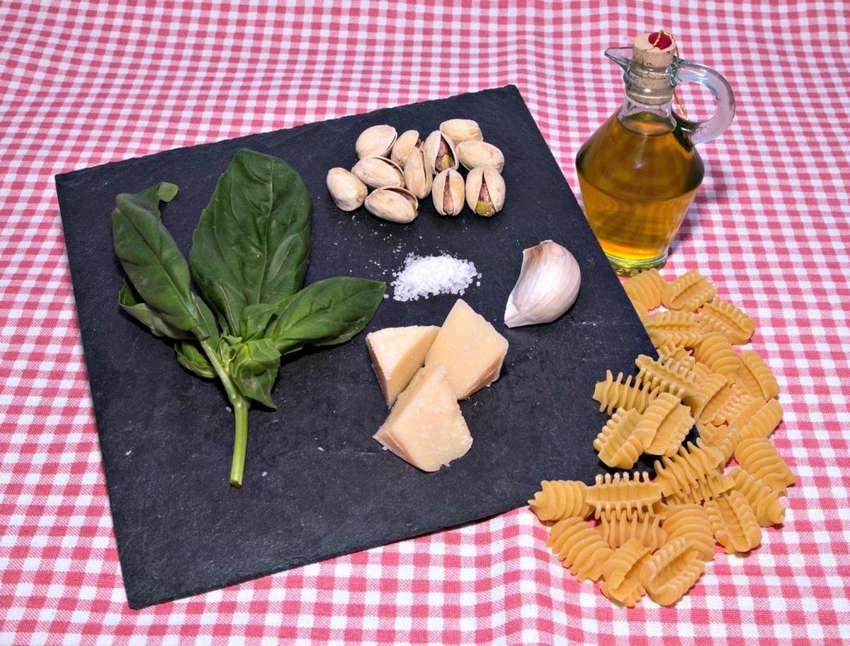 ingredientes de pesto de pistachos