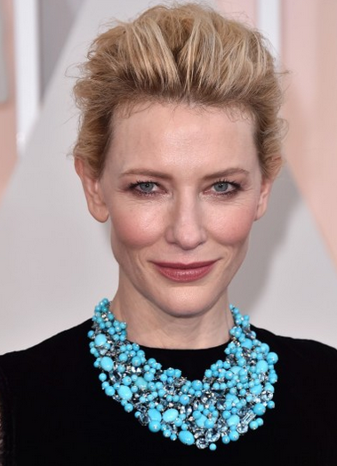 Cate Blanchett con collar con turquesas de Tiffany & Co.