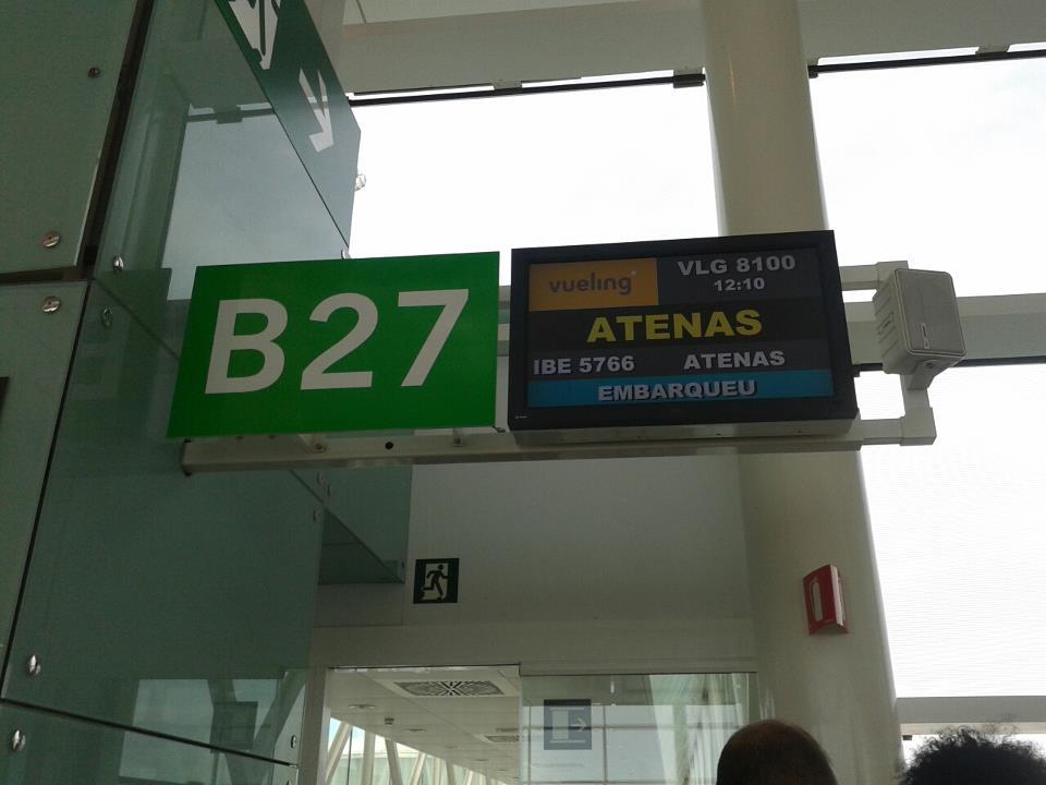 aeropuerto antes del maraton