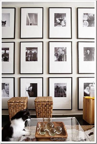Decorar las paredes con cuadros