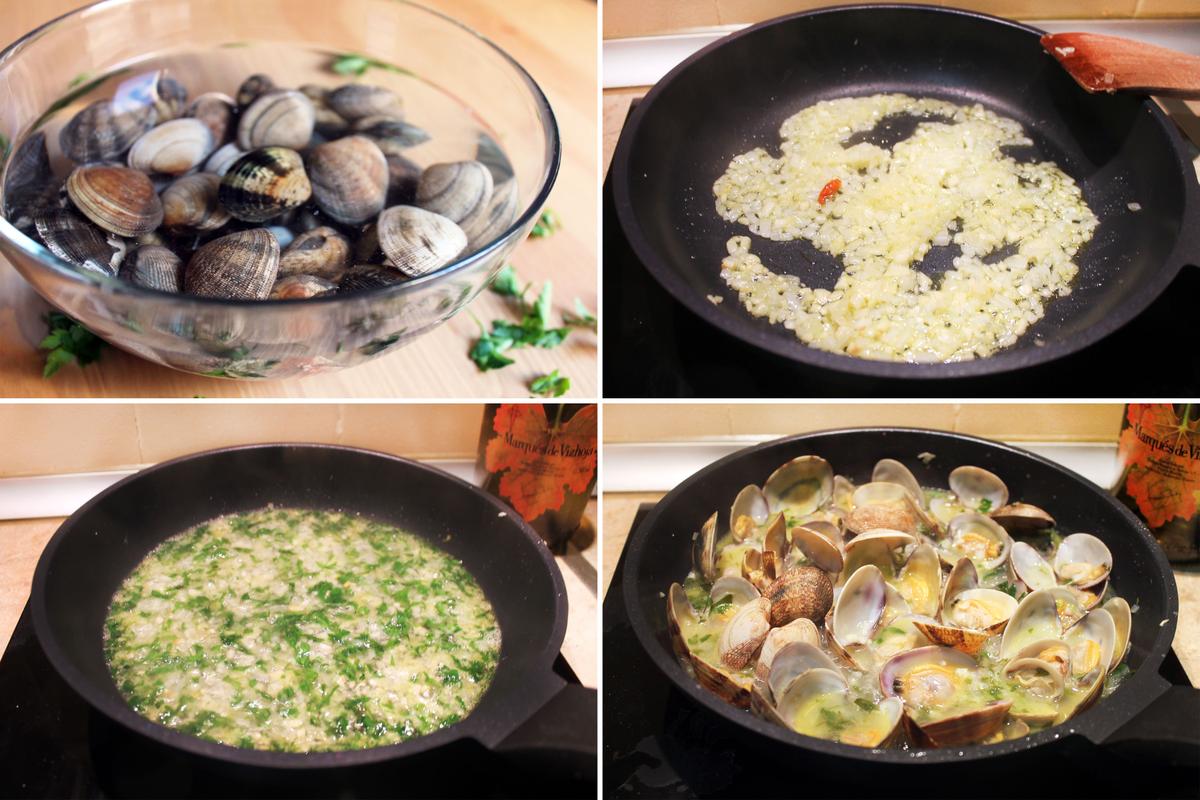 ALMEJAS EN SALSA VERDE RECETA_ PASO A PASO