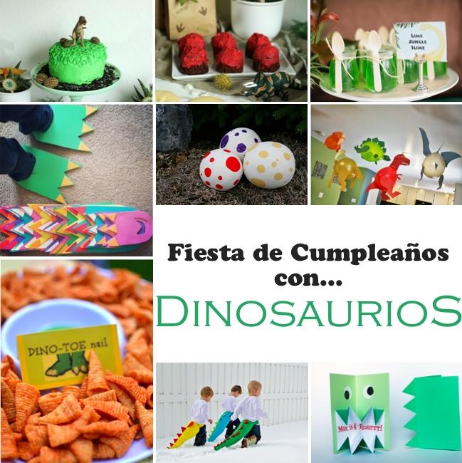fiesta de cumpleaños infantil dinosaurios