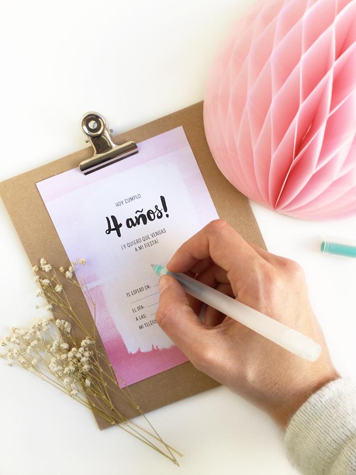 invitacion personalizable imprimible