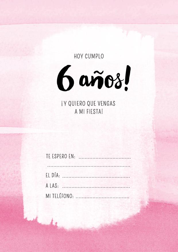 invitaciones de niña descargables