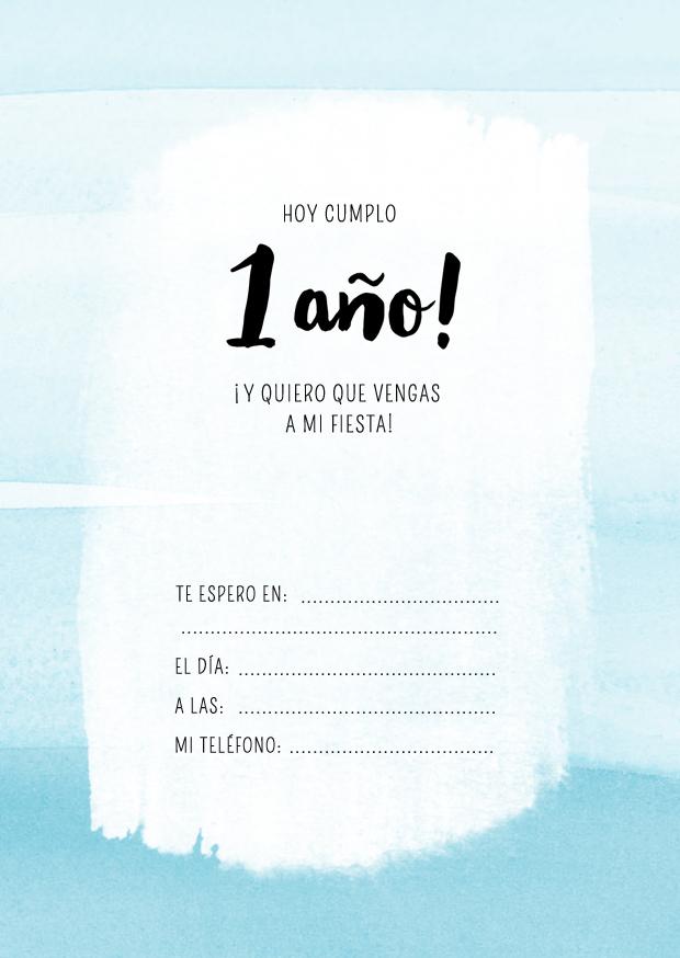 invitaciones de niño imprimibles