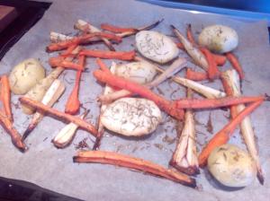 chirivia, zanahoria y patata