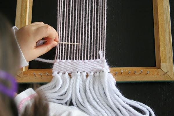 tejiendo en un telar diy6