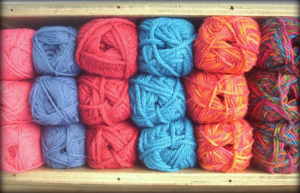 lana para tejer con las manos