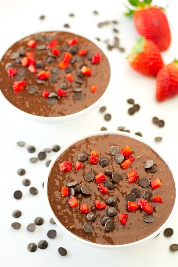 Gachas de Avena de Chocolate
