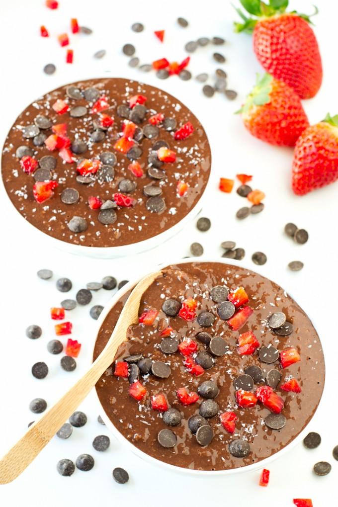 Gachas de Avena de Chocolate