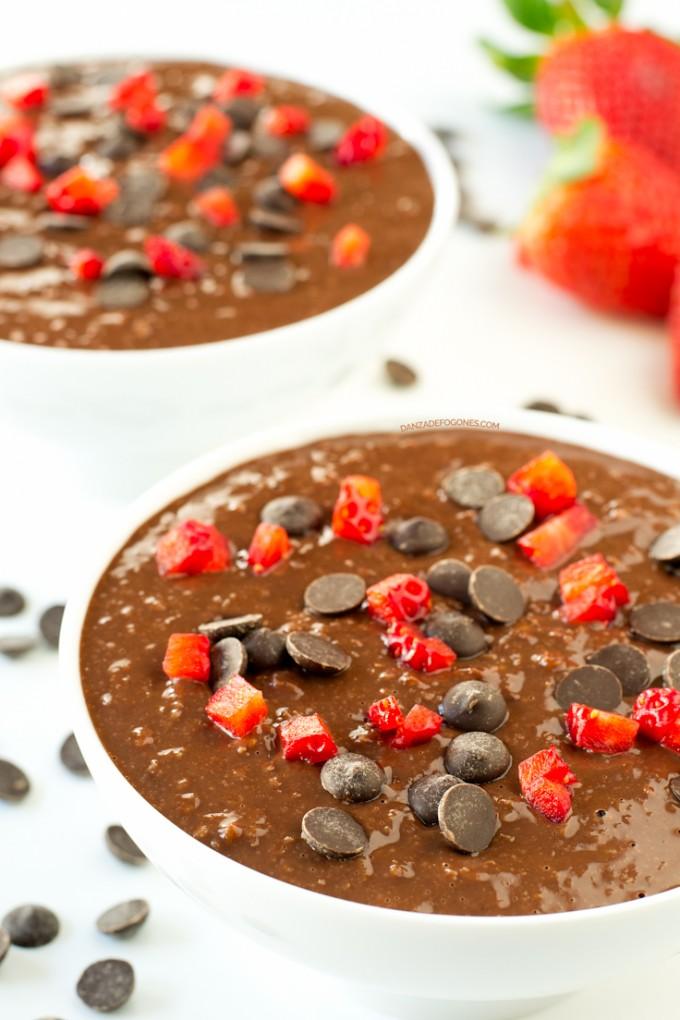 Gachas de Avena de Chocolate