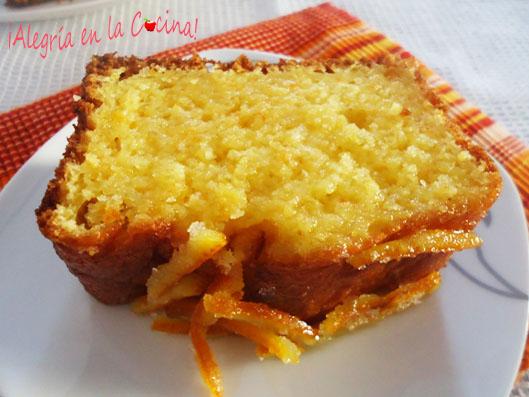 Receta de bizcocho de naranja