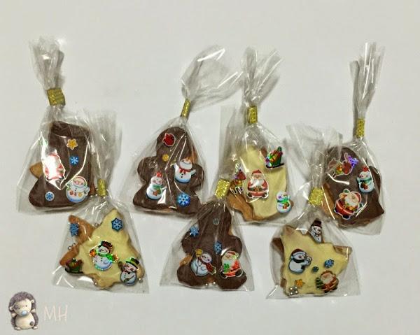 galletas de mantequilla con chocolate