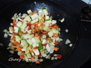 PASTEL DE HORTALIZAS Y JAMÓN SERRANO