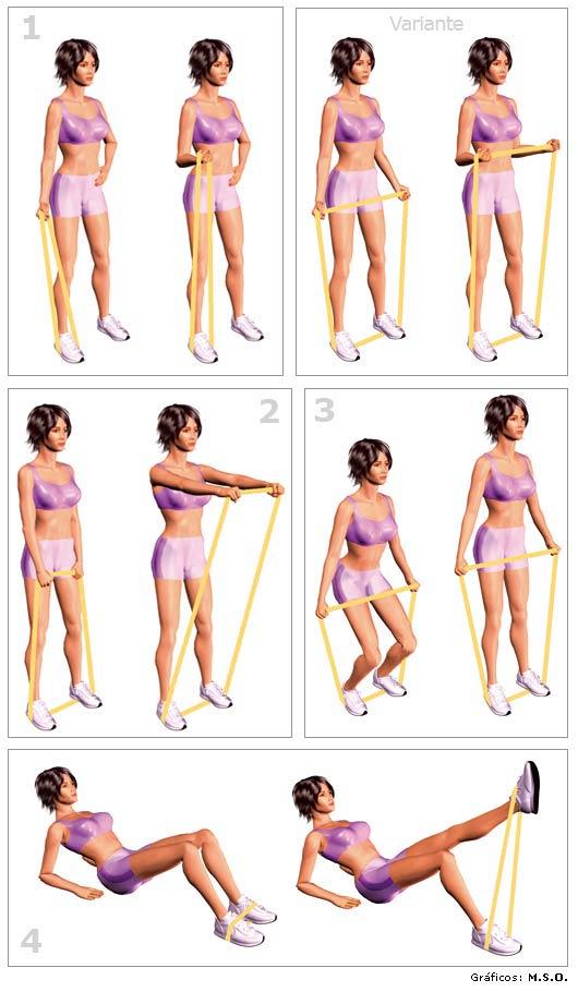 ejercicios con gomas elasticas 2