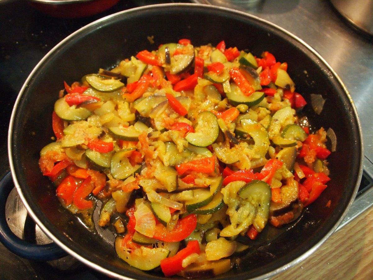 Lasaña verduras queso feta