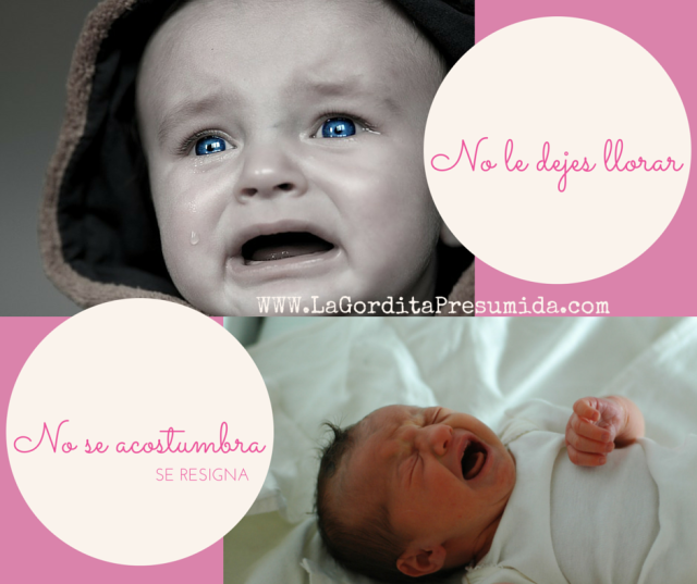 No le dejes llorar