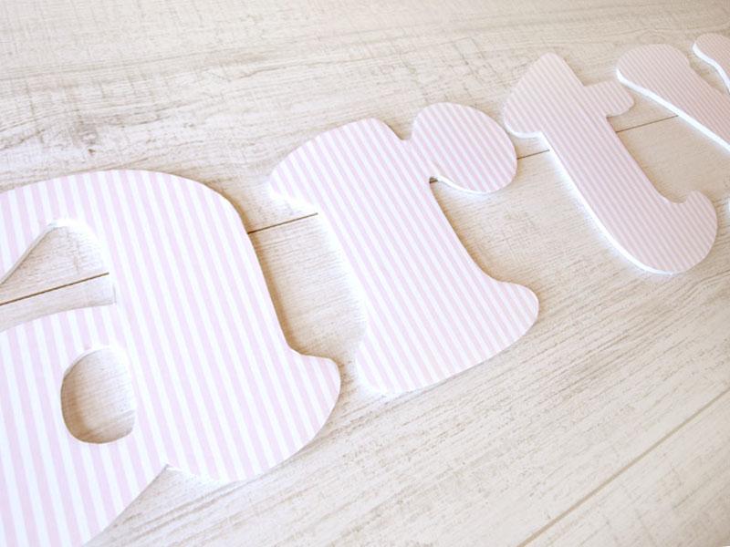 letras de cartón pluma