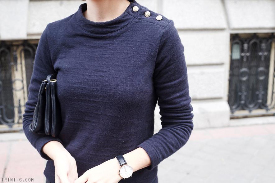 Trini | Petit Bateau navy top