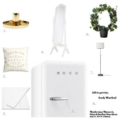 Decorar espacios pequeños. Shopping list