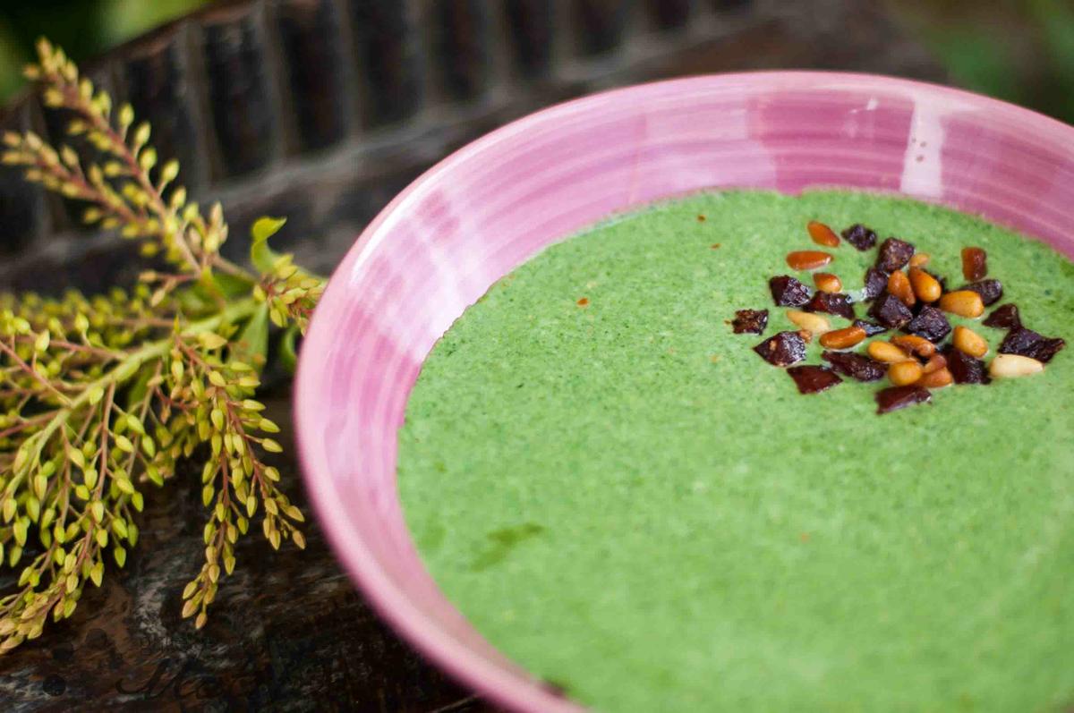 Crema de espinacas
