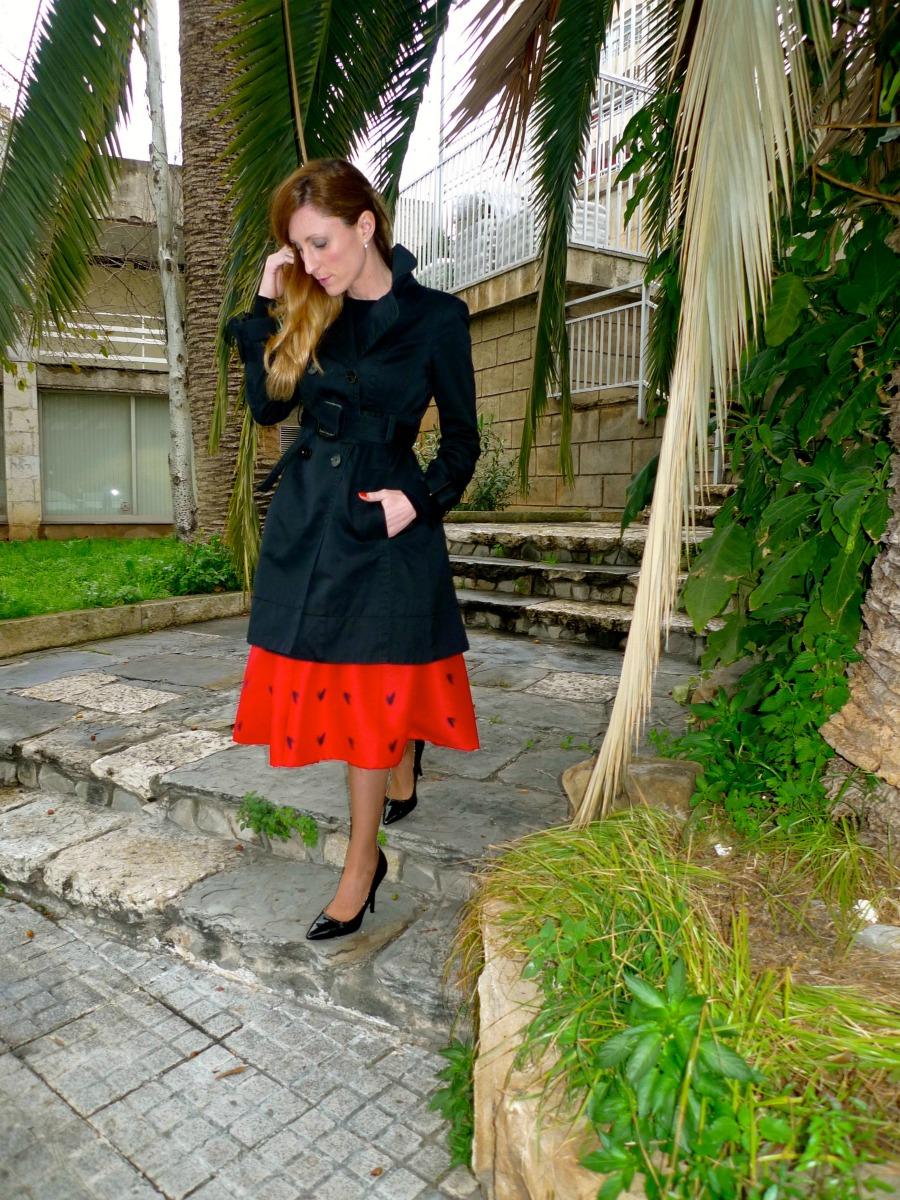 falda midi roja livelovepolly by paula casielles c