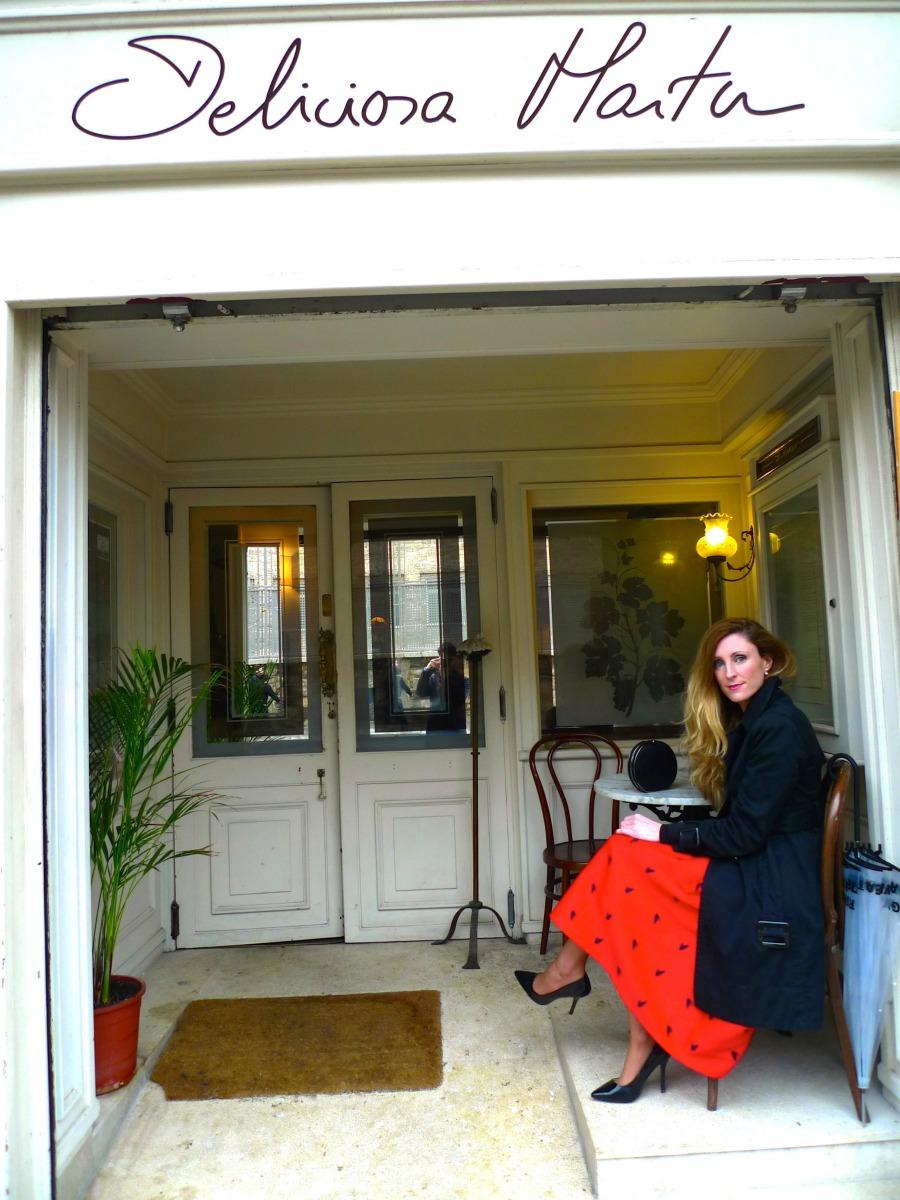 falda midi roja livelovepolly by paula casielles vv